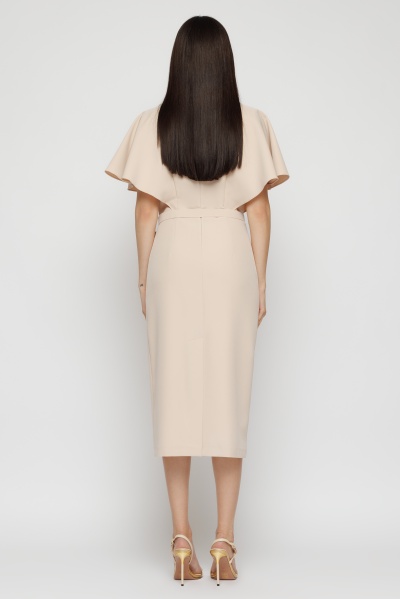 Rochie dama midi bej - Img 5