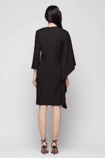 Rochie dama neagra cu drapaj - Img 5