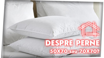 Perne pătrate vs. dreptunghiulare. De ce sunt mai practice pernele 50x70 cm?