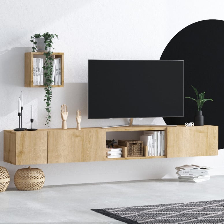 Ansamblu Comoda TV Avior Sapphire Oak