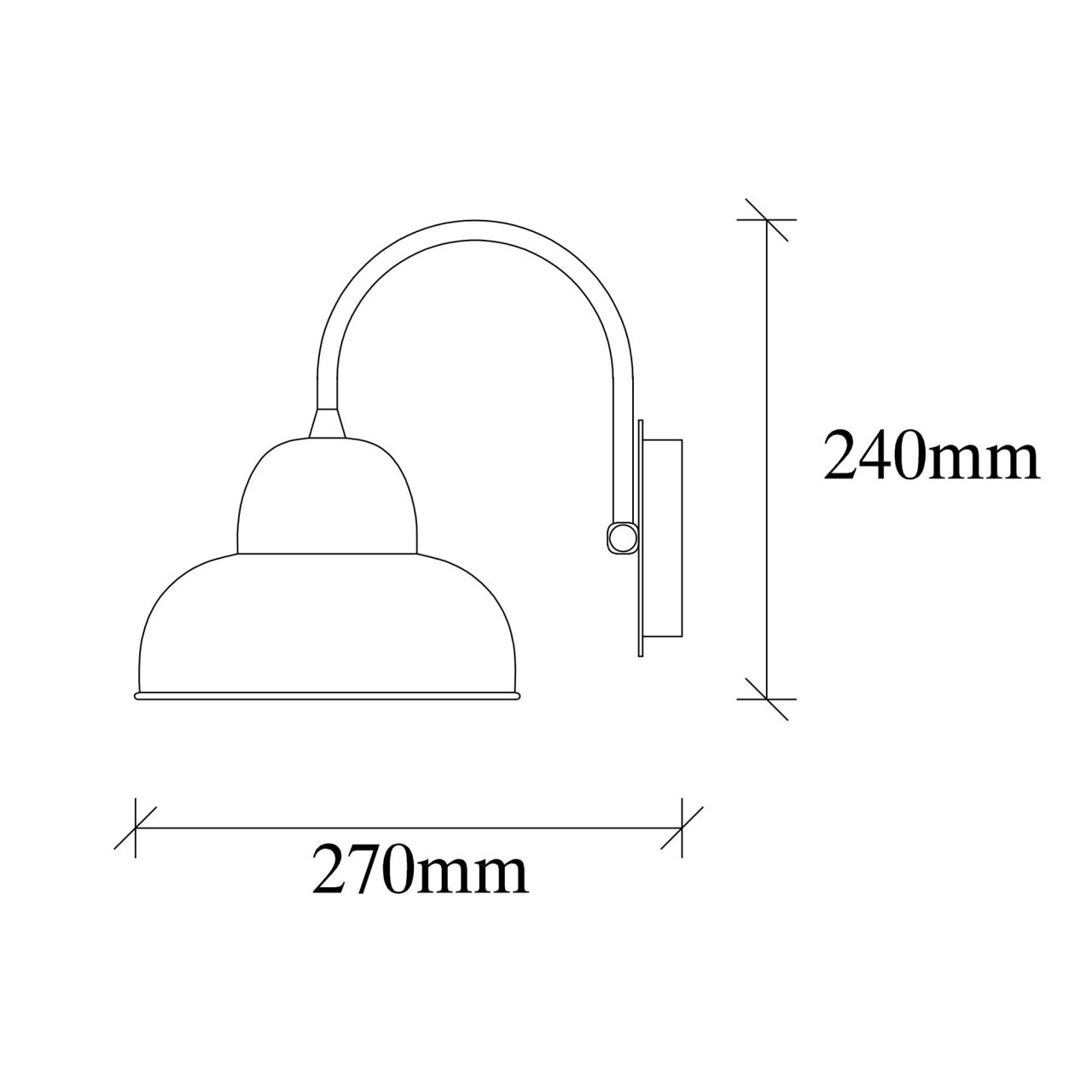 Aplica Berceste Auriu 20x27x24 cm - 2 | YEO