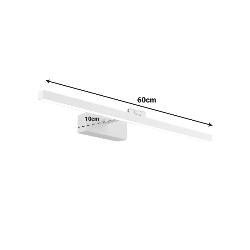 Aplica LED, Debiwen, Alb, 10x60x6 cm - Imagine 3