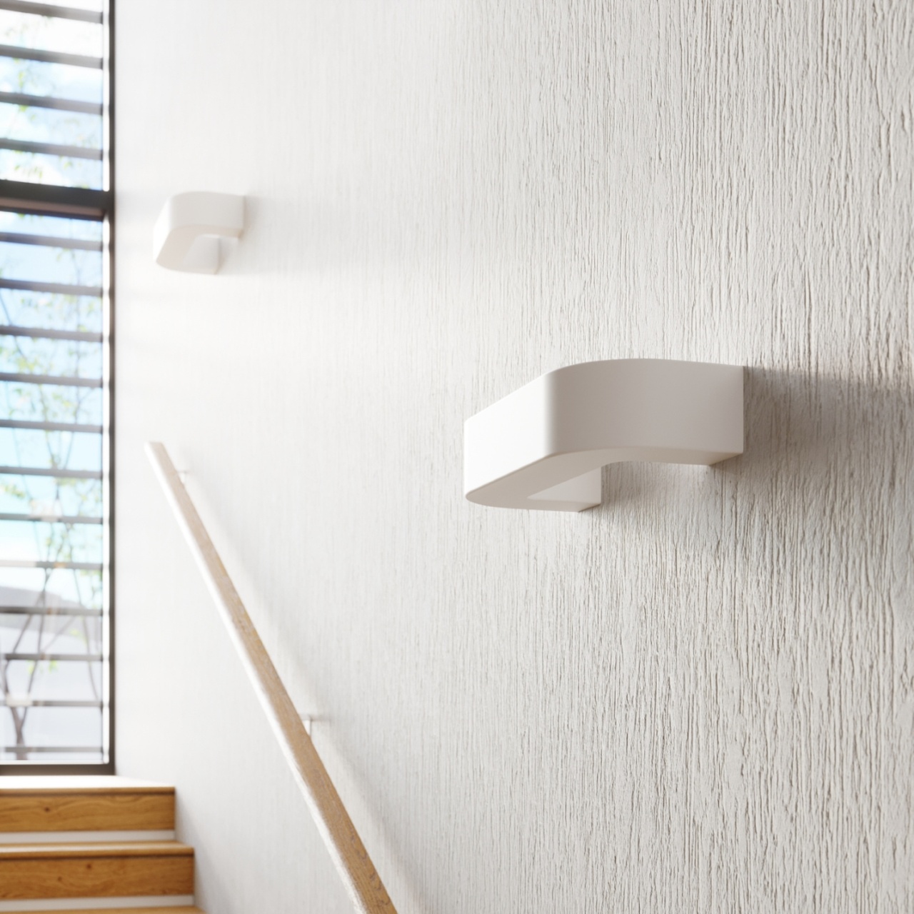 Aplica perete Magnet din ceramica Alb 36x15x7.5 cm