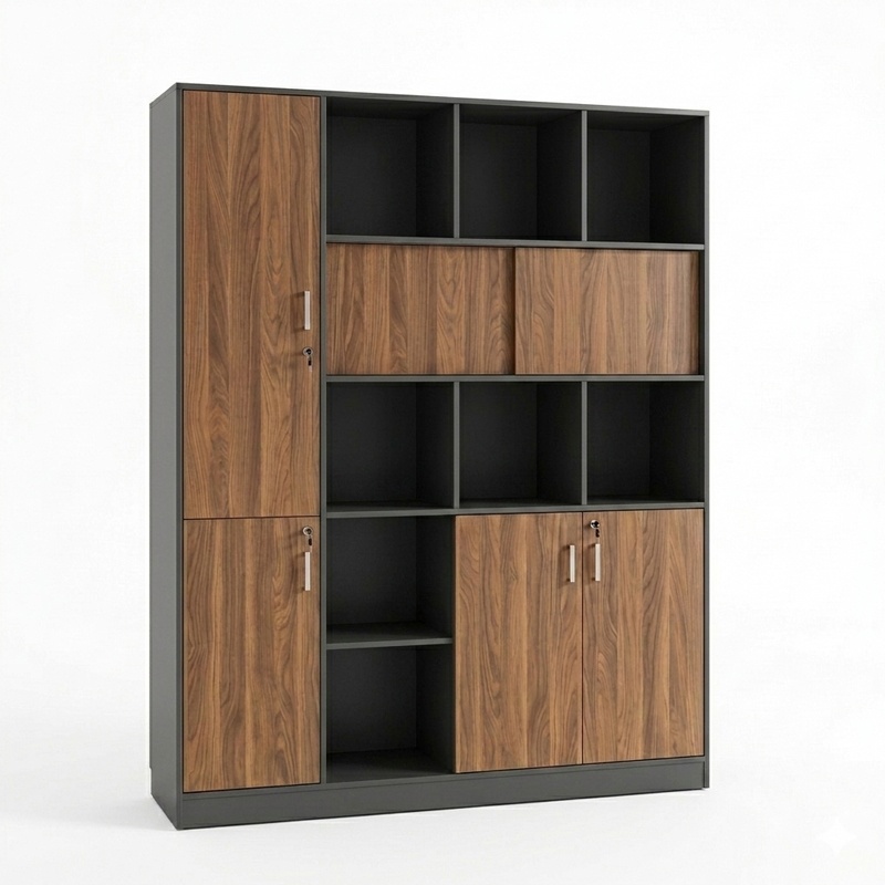 Biblioteca, Bokanza, Pako, Nuc 160x40x200 cm - 2