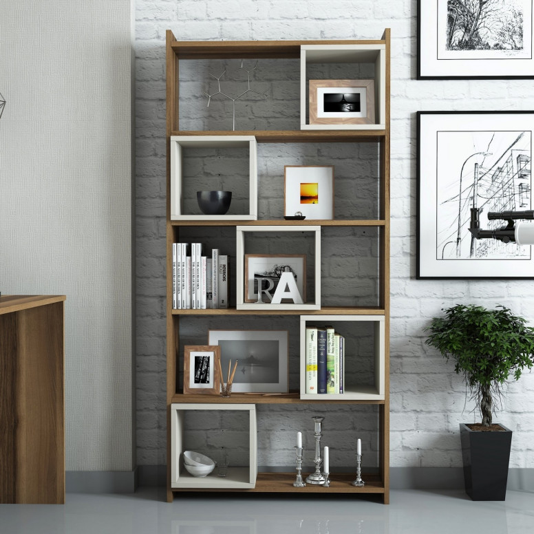 Biblioteca Box Walnut-Cream - 1 | YEO