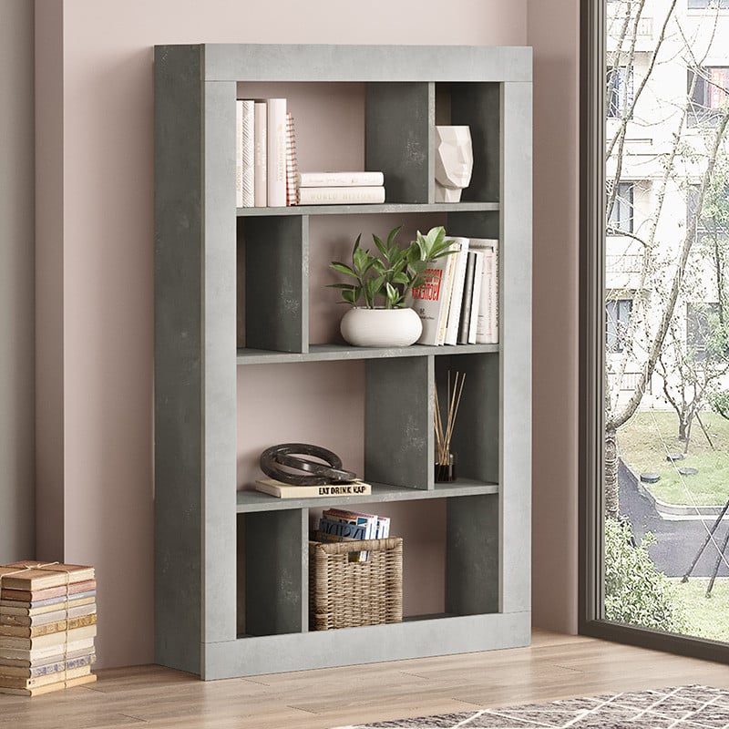 Biblioteca Caring culoare antic antracit - gri antic 94.5x27x145.5cm - 1 | YEO