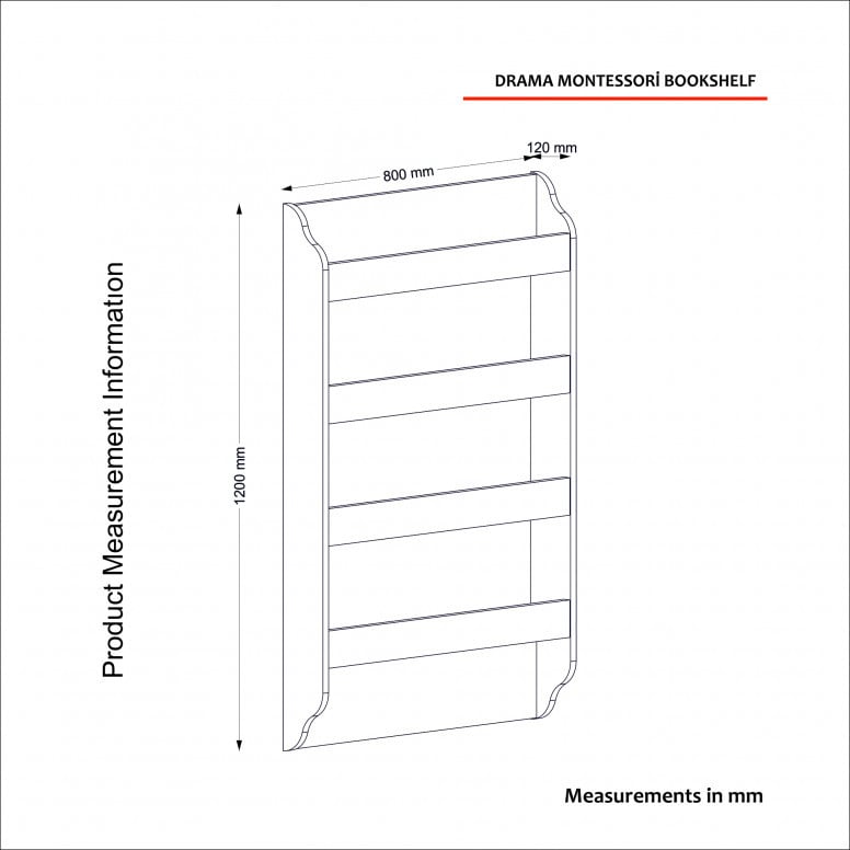 Biblioteca Drama Montessori - Alb - 5 | YEO