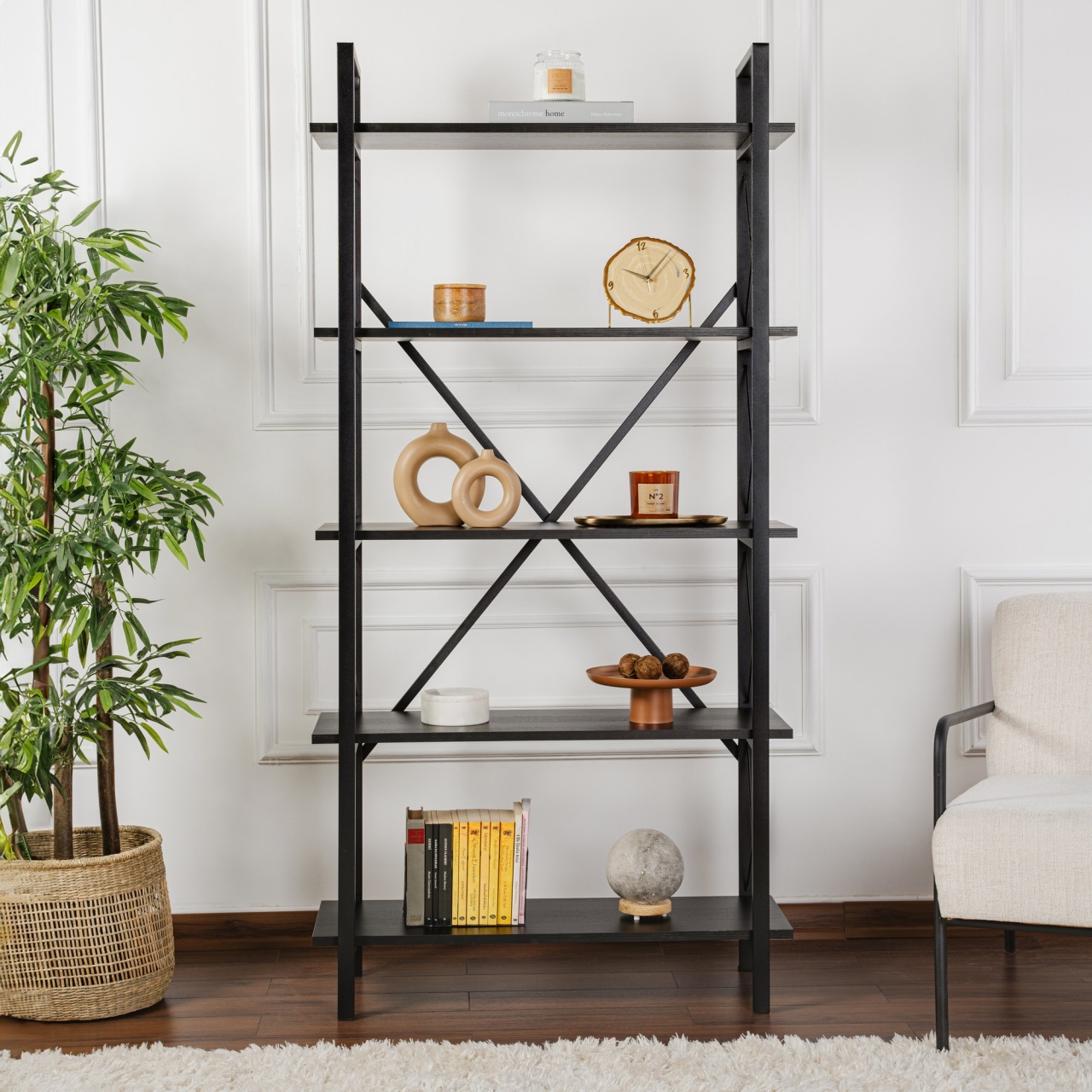Biblioteca Elysian Negru - 1 | YEO