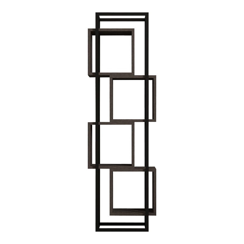 Biblioteca Gridur, Pako World, Nuc inchis, 44x29x140 cm - 3 | YEO