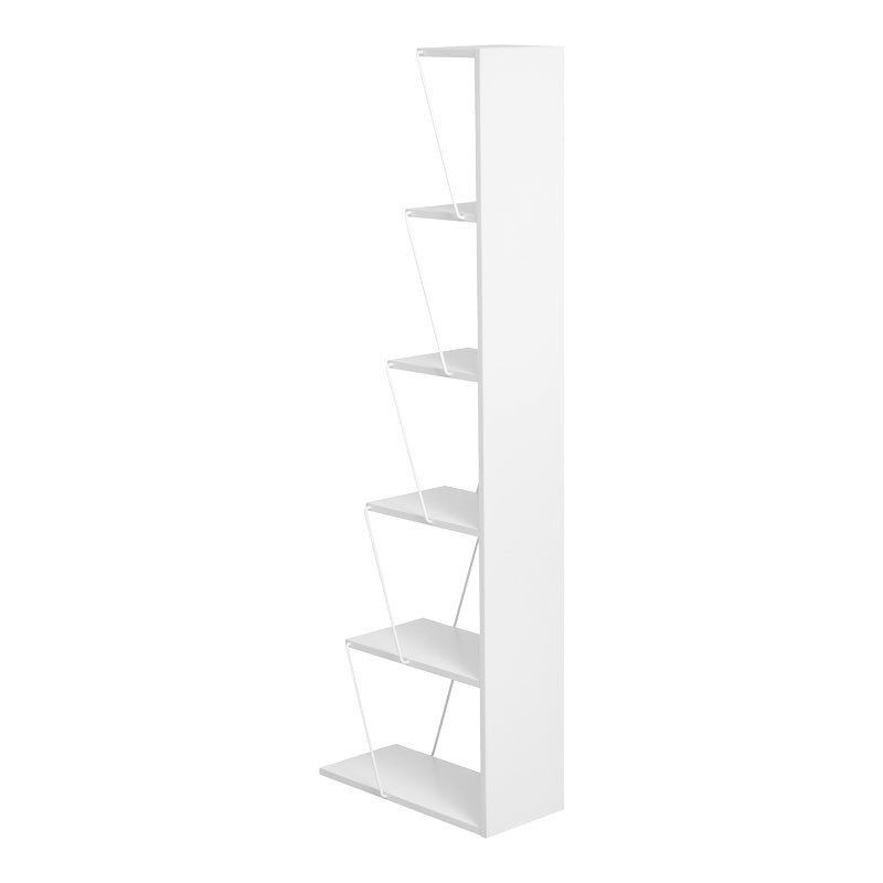 Biblioteca mini Tars alb 50x22x150cm