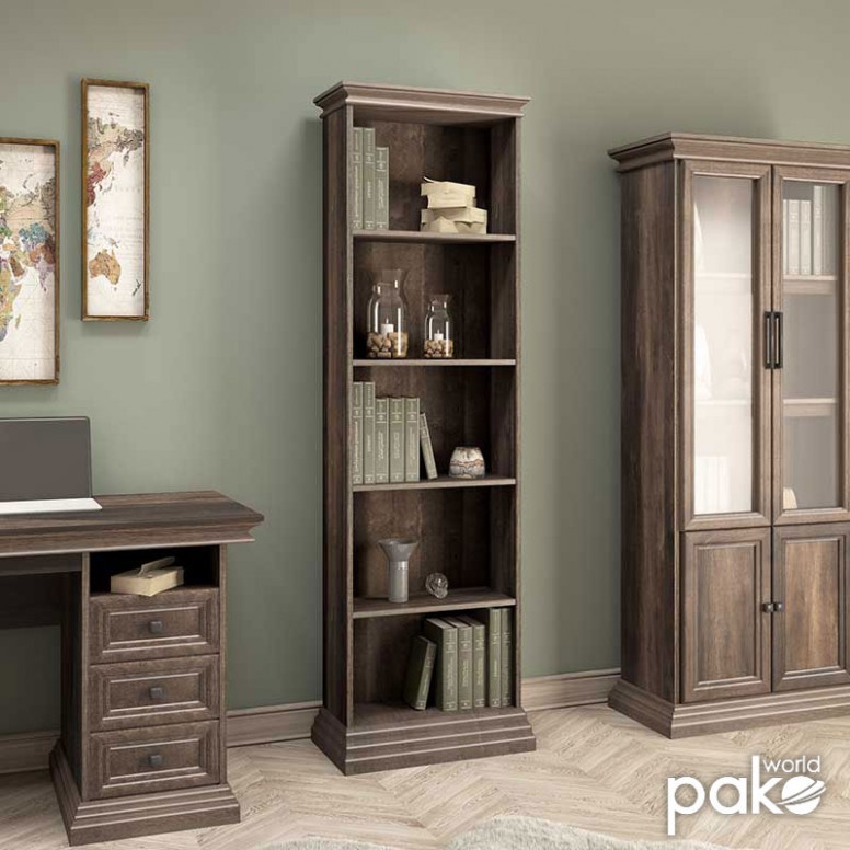 Biblioteca Mozart Walnut 60x34.5x202.5 cm - 1 | YEO