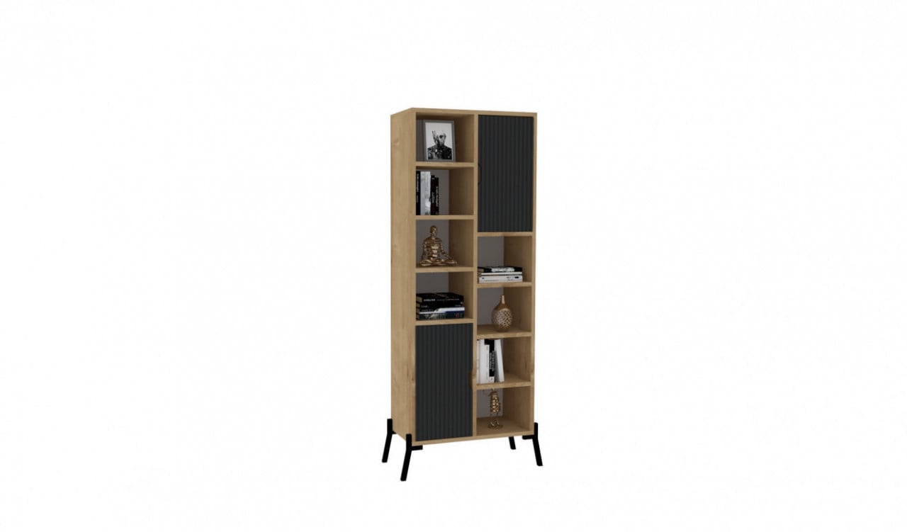 Biblioteca Otranto - Sapphire Oak, Antracite - 2 | YEO