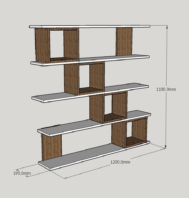 Biblioteca Wind - Alb - 3 | YEO