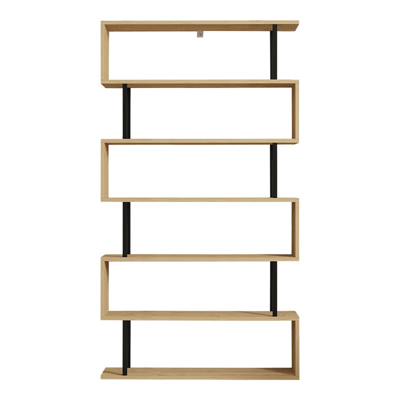 Biblioteca Ziza, Pako World, Stejar, 90x22x162 cm