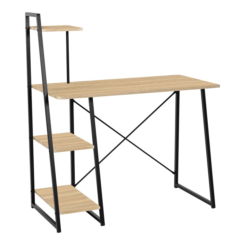 Birou cu rafturi Deckstor, Pako World, Stejar, 102x50x117 cm