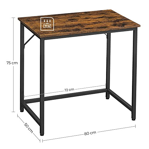 Birou, Vasagle, Negru , 80x50x75 cm - 2 | YEO