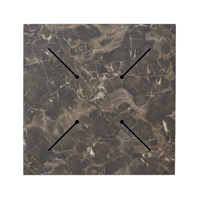 Blat de masa Verhia, Pako World, Gri inchis, Aspect marmura, 12 mm, 60x60 cm - 1 | YEO