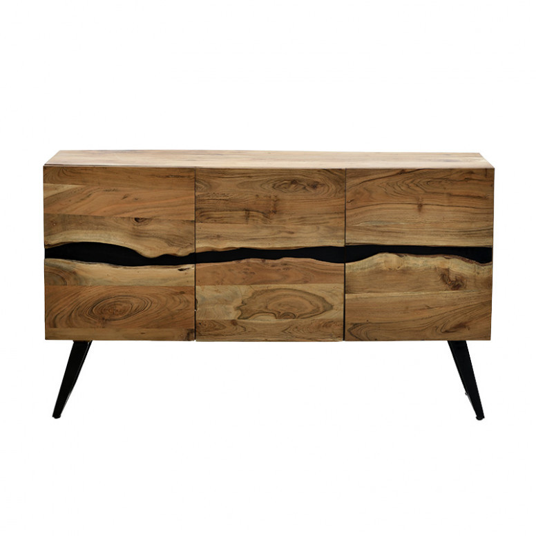 Bufet Imena Walnut 148x43.5x86 cm - 2 | YEO