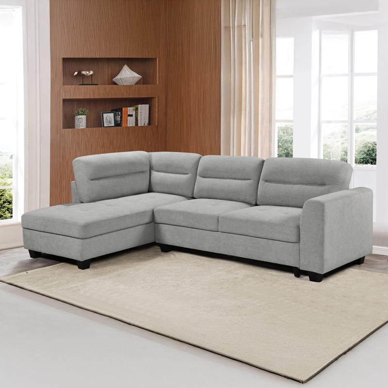 Coltar dreapta Camile, Pako World, Textil, Antracit, 270x174x95 cm - 1 | YEO