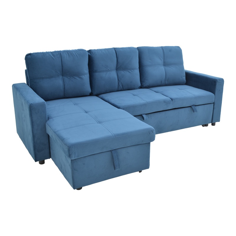 Coltar reversibil extensibil Felia, Pako World, Albastru, 225x148x81 cm - 1 | YEO