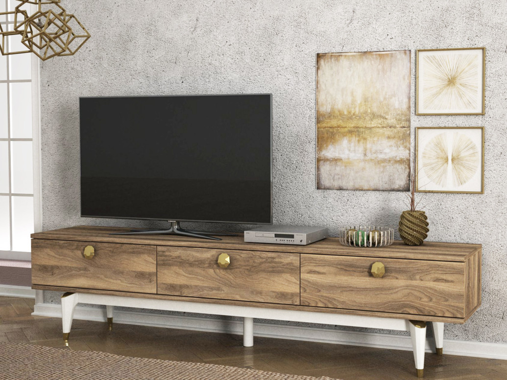 Comoda TV Buse (TV Sehpası) - Walnut - 1 | YEO