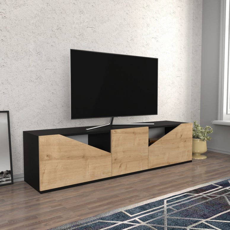 Comoda TV Carson - Antracit, Oak - 1 | YEO