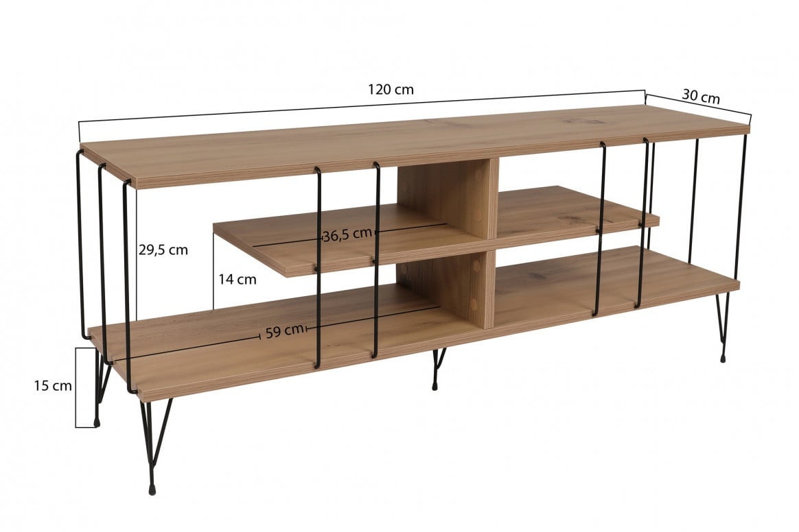 Comoda TV Eze - Oak - 5 | YEO