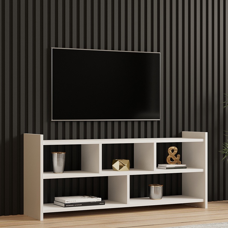 Comoda TV Kapri, Pako World, Alb, 120x28x55 cm - 1 | YEO