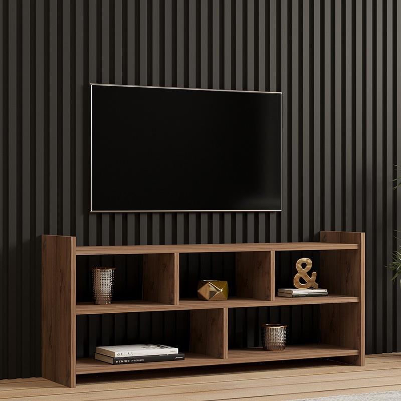 Comoda TV Kapri, Pako World, Sonoma, 120x28x55 cm - 1 | YEO