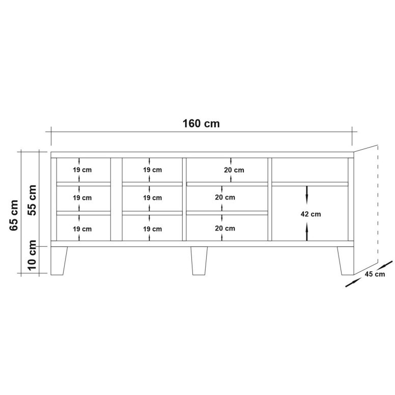 Comoda TV Marina Mila - 757 - 5 | YEO