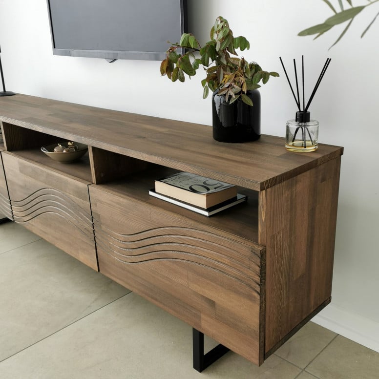 Comoda TV Onda - Walnut - 2 | YEO