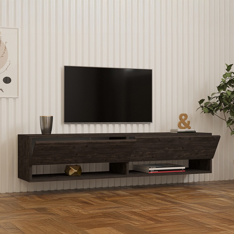 Comoda TV suspendata Melosa, Pako World, Stejar, 141x30x31 cm - 2 | YEO