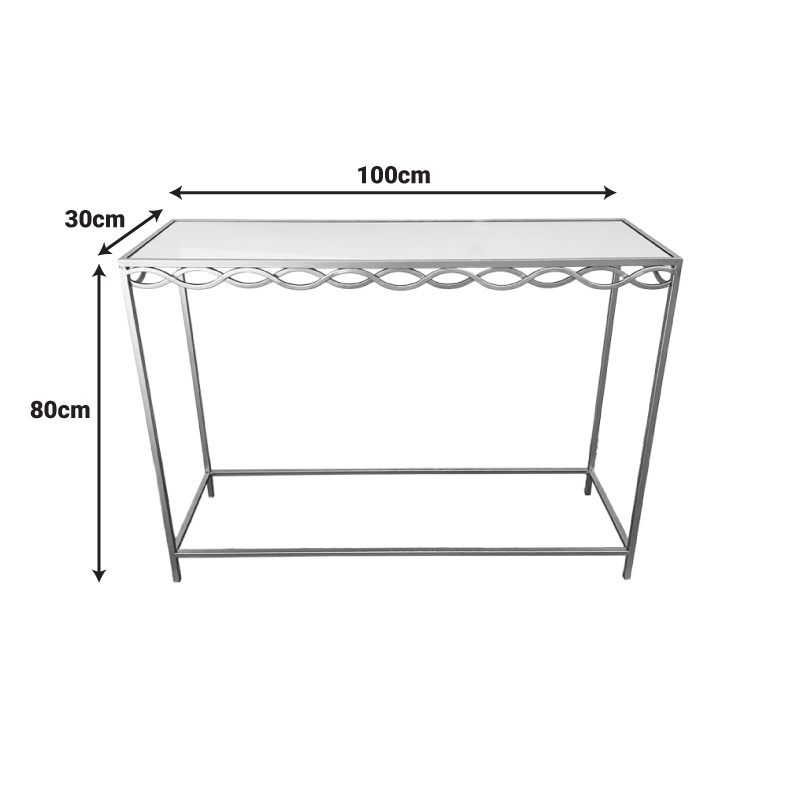 Consola Benda Auriu 100x30x80 cm