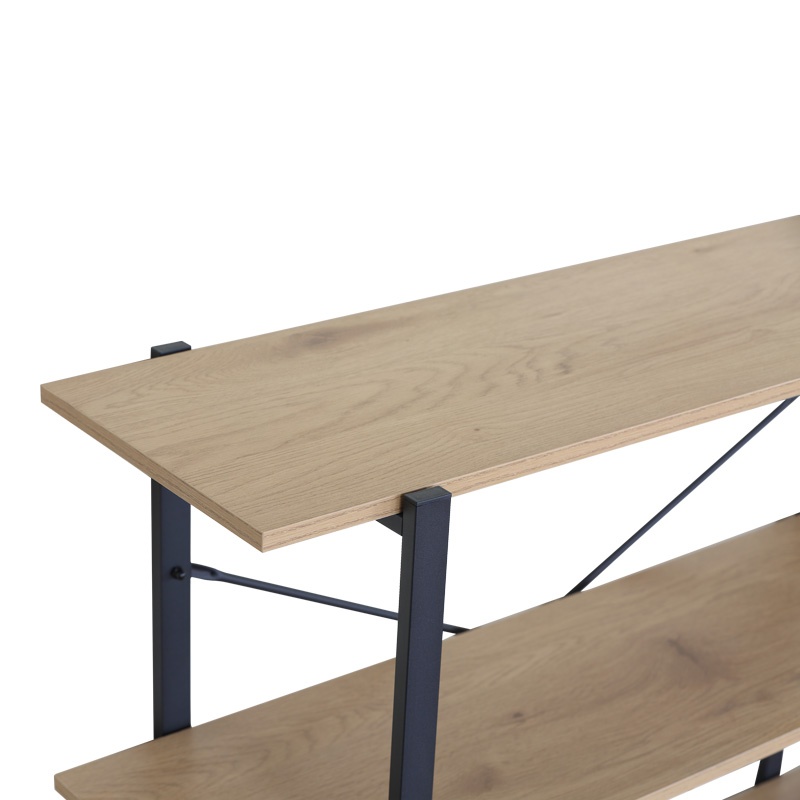 Consola biblioteca Nebranzo Natural 106x35x80 cm - 3 | YEO