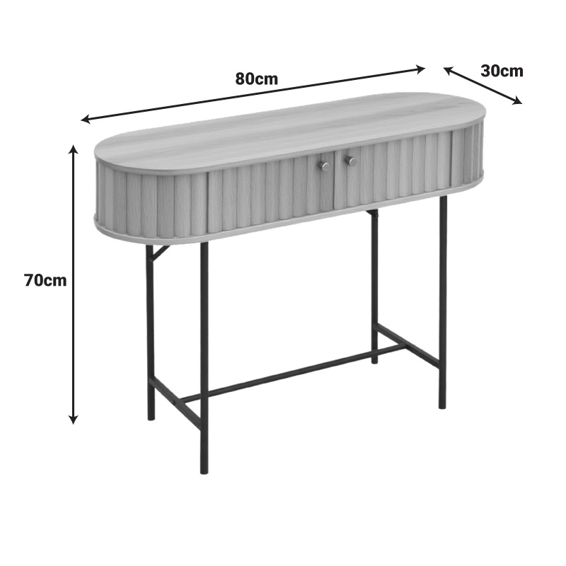 Consola Zakro Natural 80x30x70 cm