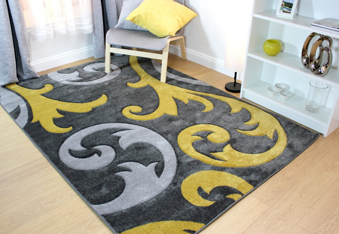 Covor Elude Galben Ochre 120X170 cm, Flair Rugs