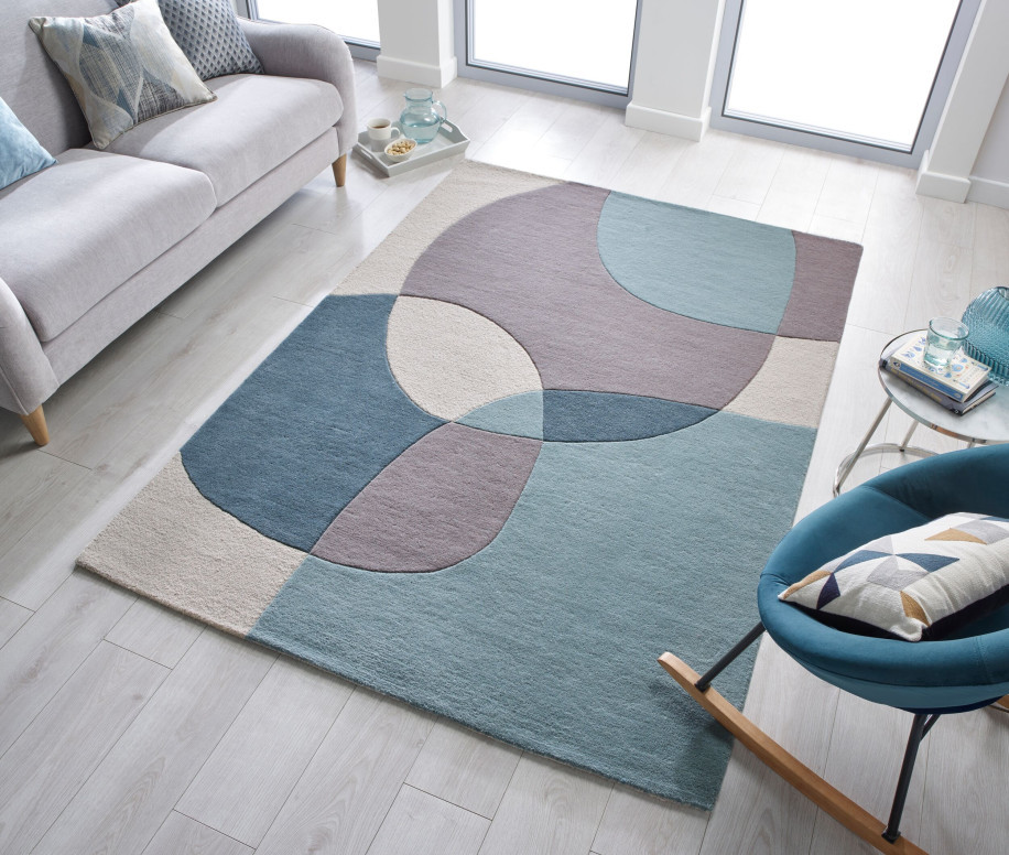 Covor Glow Albastru 120X170 cm, Flair Rugs