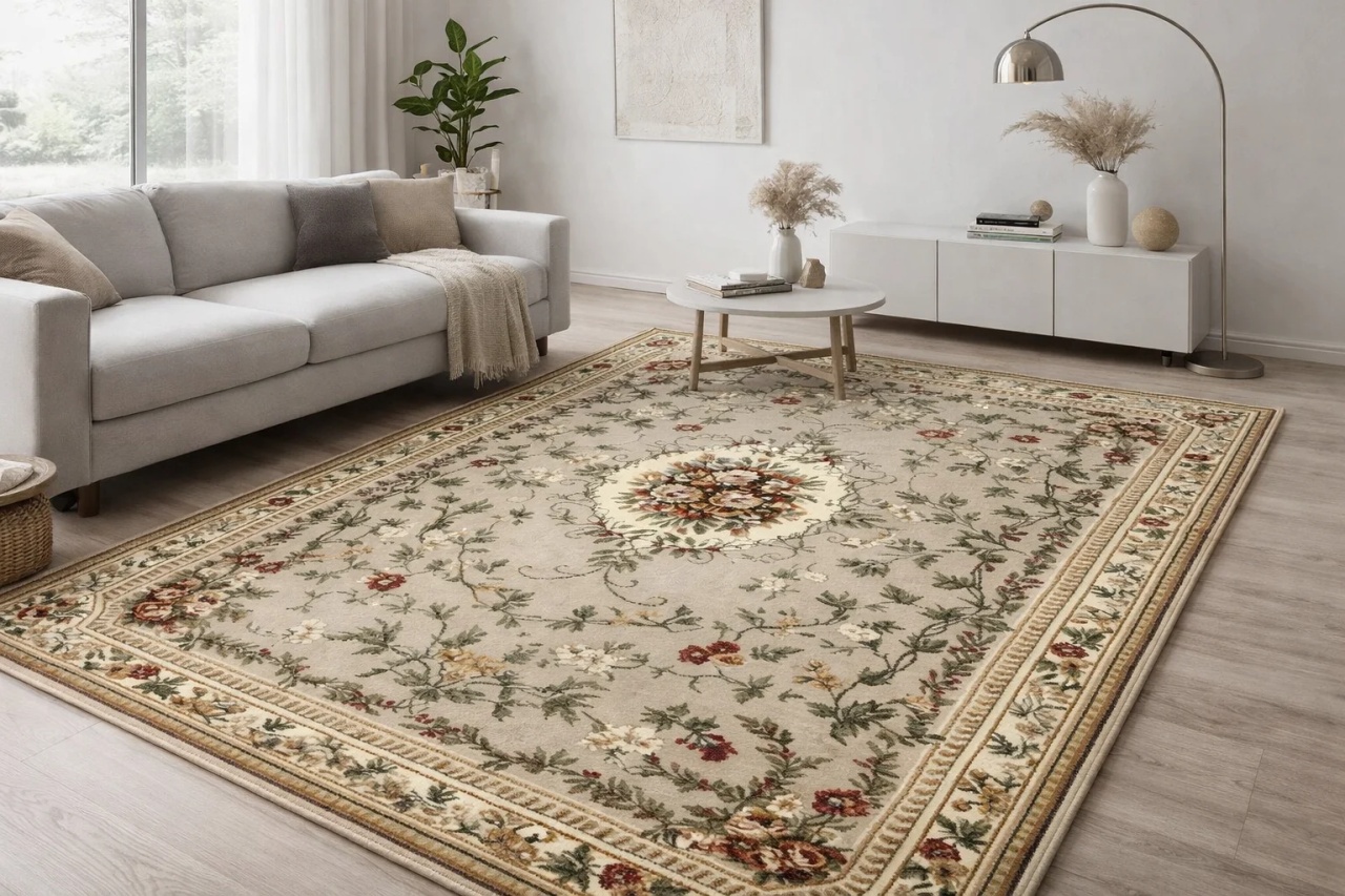 Covor, Lotos, Crem, 150x230 cm, Delta 1525 110