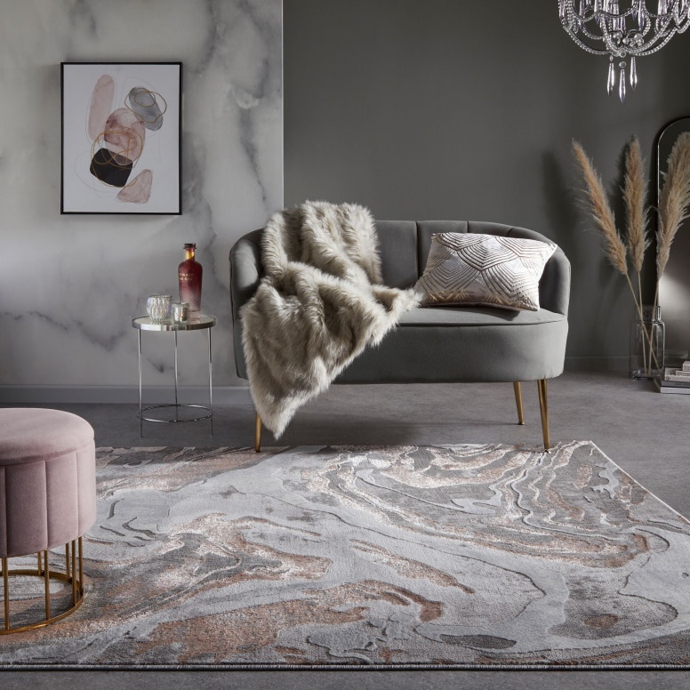 Covor Marbled Roz 120x170 cm, Flair Rugs