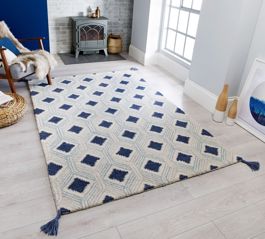 Covor Marco Albastru 160x230 cm, Flair Rugs