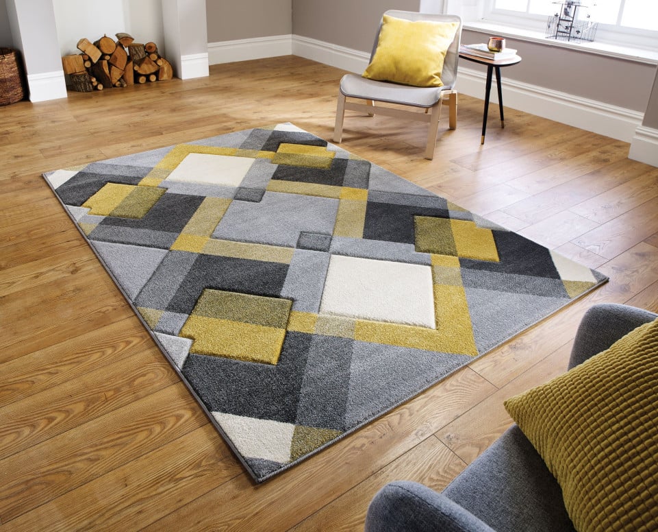 Covor Nimbus Gri/Galben Ochre 160X230 cm, Flair Rugs