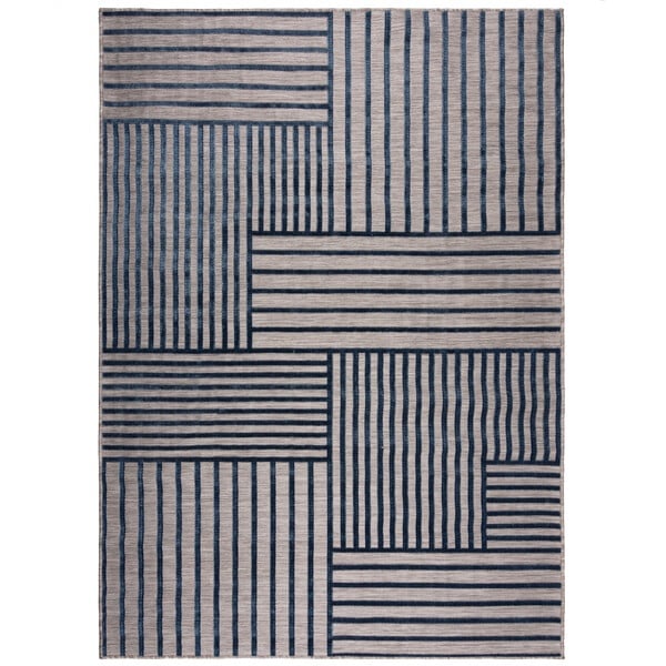 Covor Piatto Vigo Blocks Albastru 80X150 cm, Flair Rugs - 1 | YEO