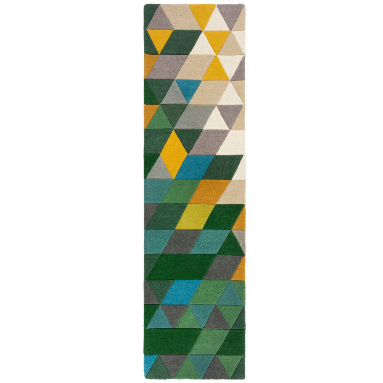 Covor traversă Prism Verde/Multicolor 60X230 cm, Flair Rugs - 1 | YEO