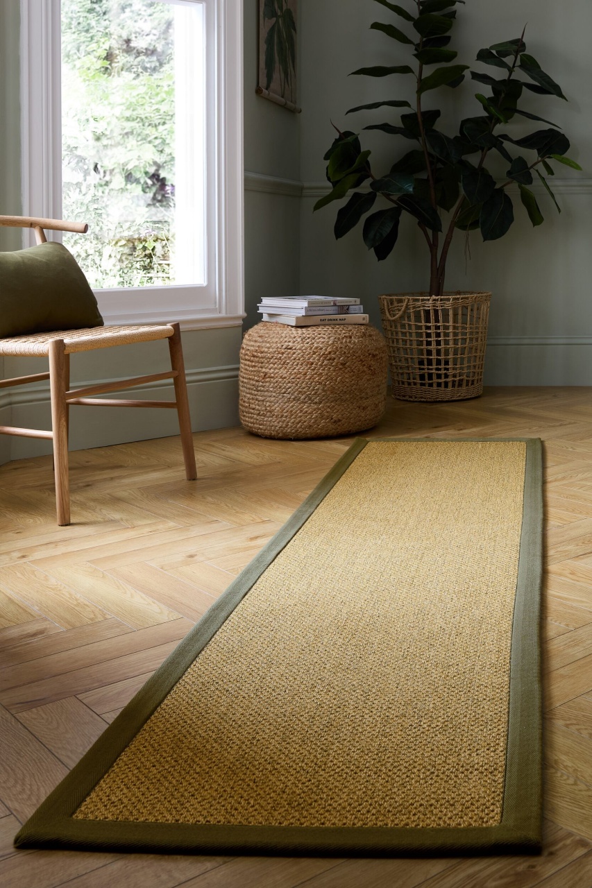 Covor traversa Sisal Look Outdoor Verde 60x230 cm, Flair Rugs