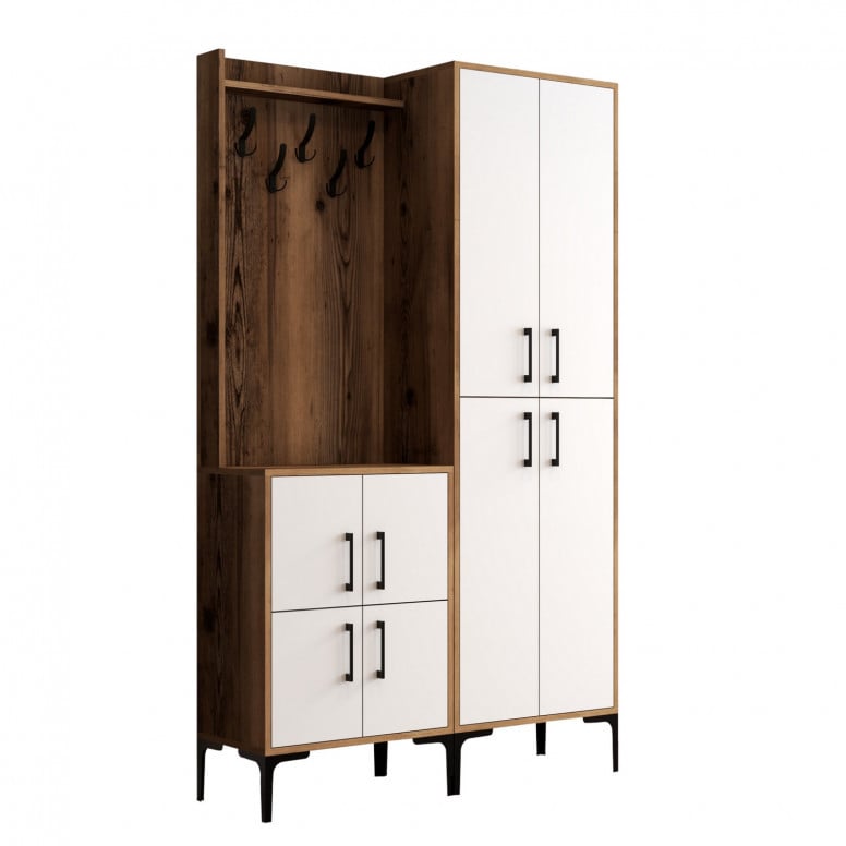 Cuier BerlinBA Walnut-Alb - 4 | YEO