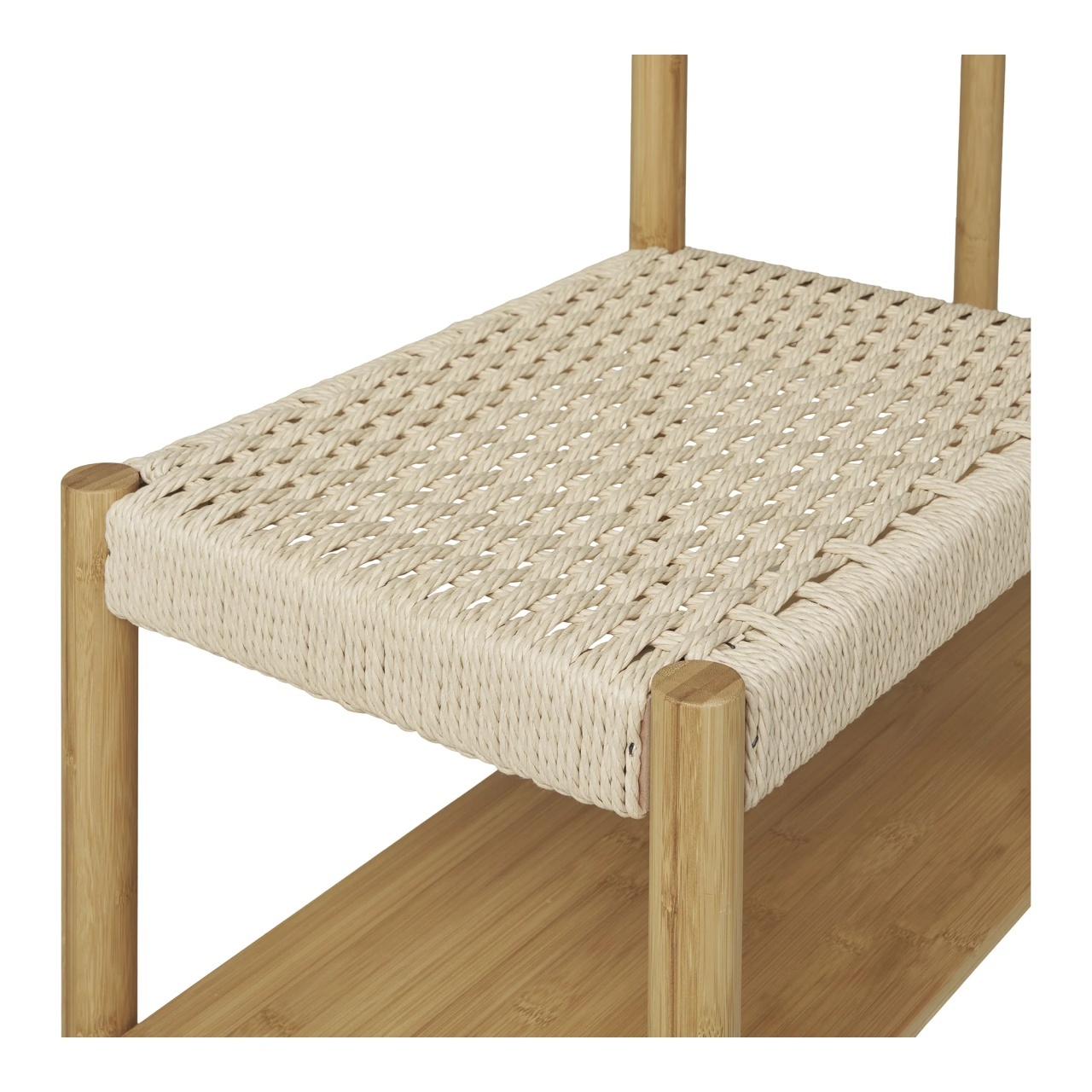 Cuier cu banca Ember, Natural, 95x36x165 cm - Imagine 2
