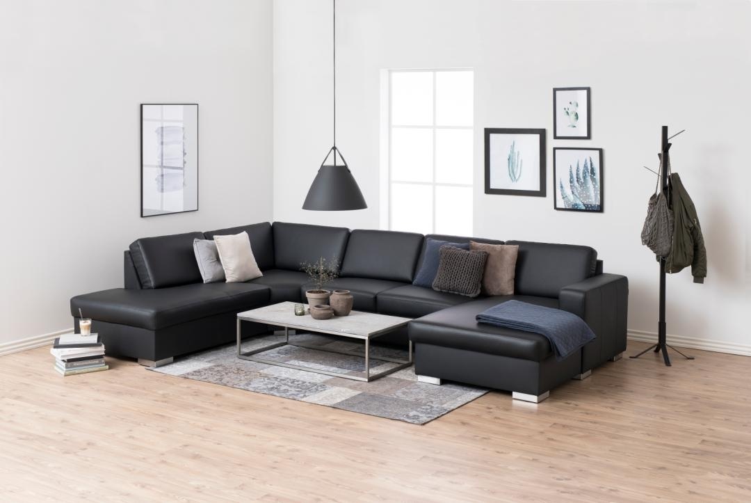 Cuier Vinson, Negru, 181x50x50 cm