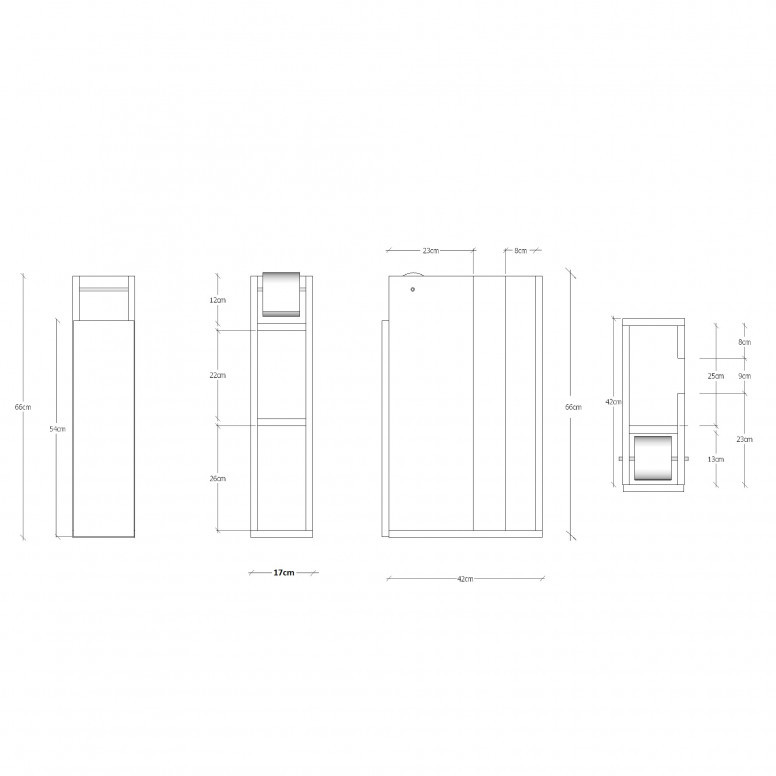 Dulap Baie Paper - Alb - 4 | YEO