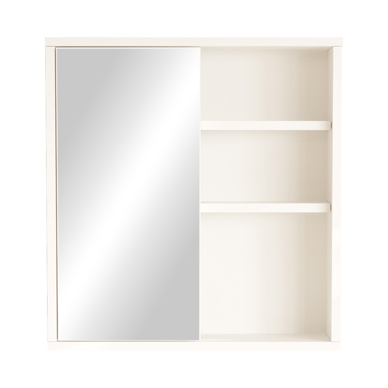 Dulap pentru baie cu oglinda Bagno, Pako World, Alb, 60x14x63 cm - 2 | YEO