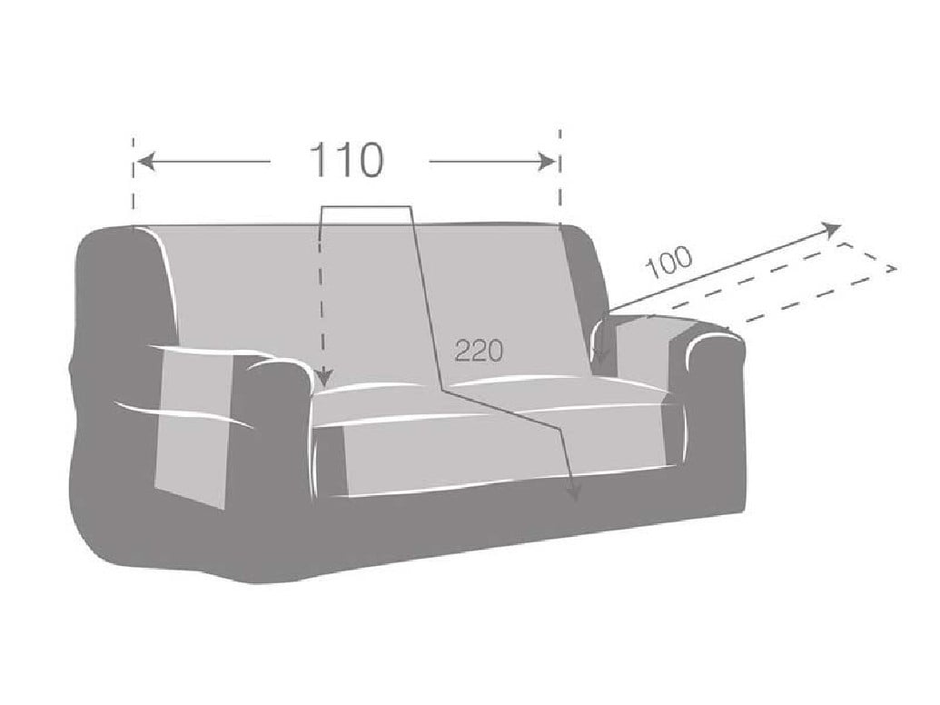 Husa Canapea 2 Persoane, Indico C05, 110 cm - 1 | YEO